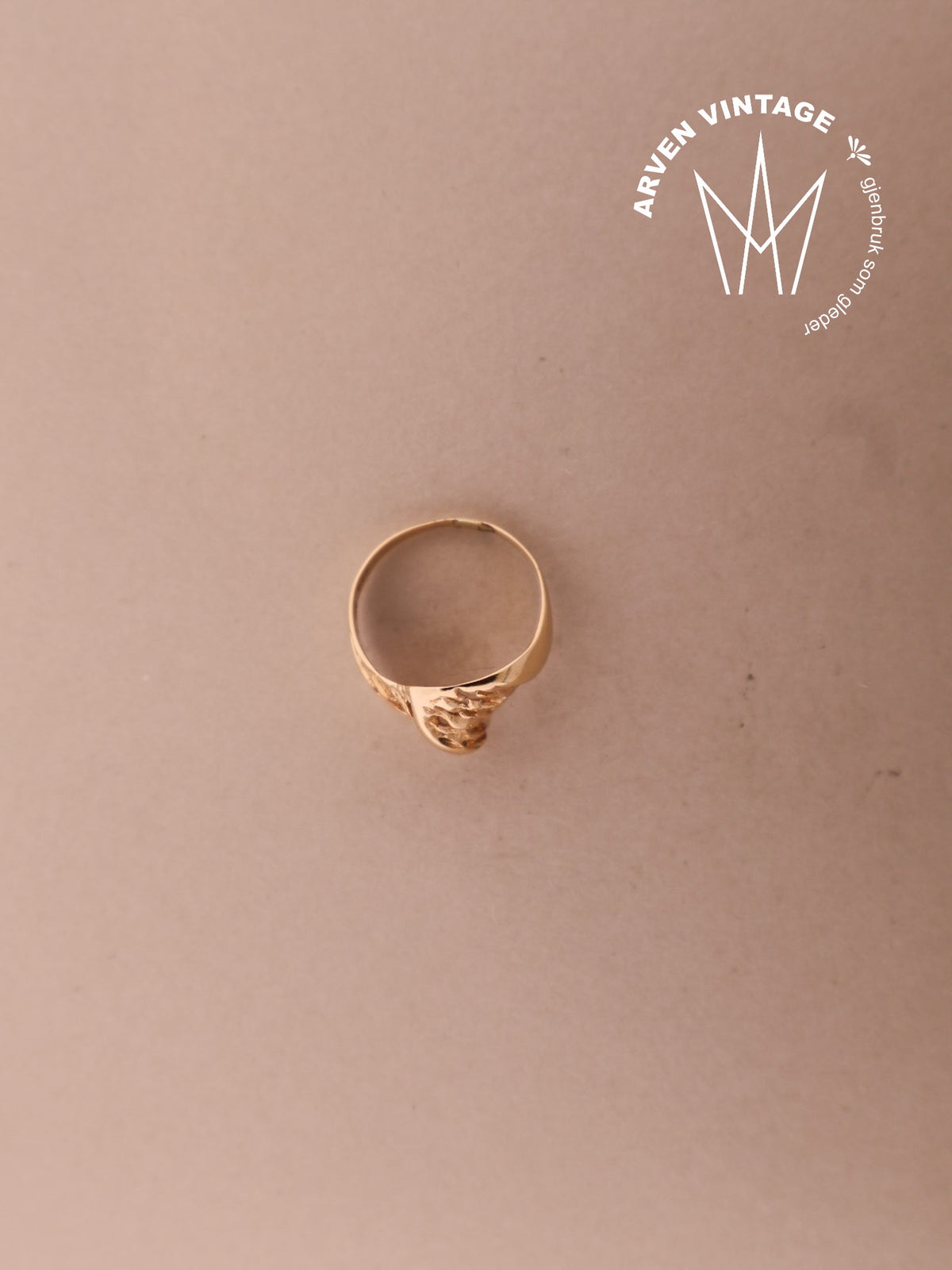 Vintage ring  gult gull