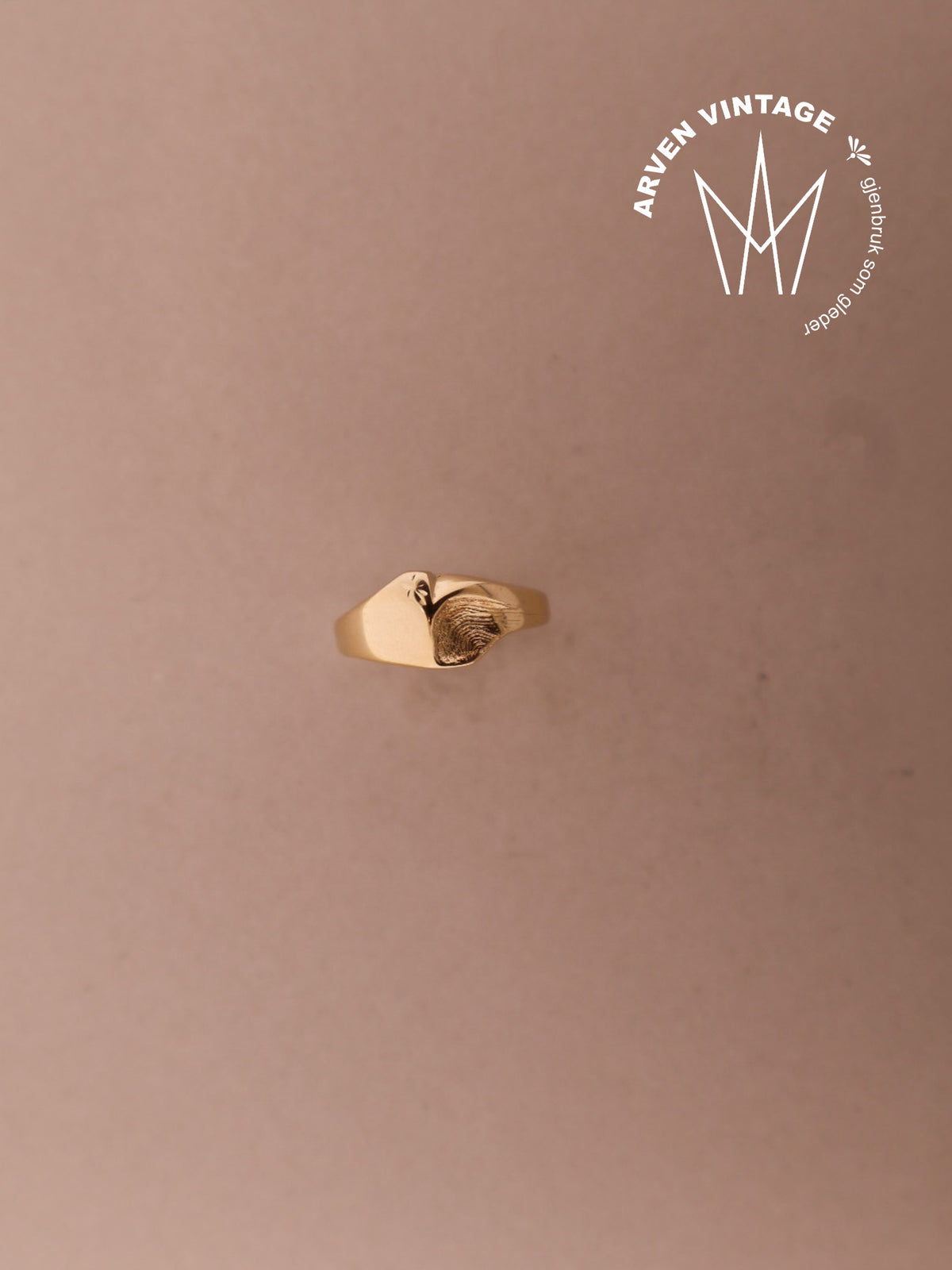 Vintage ring  gult gull
