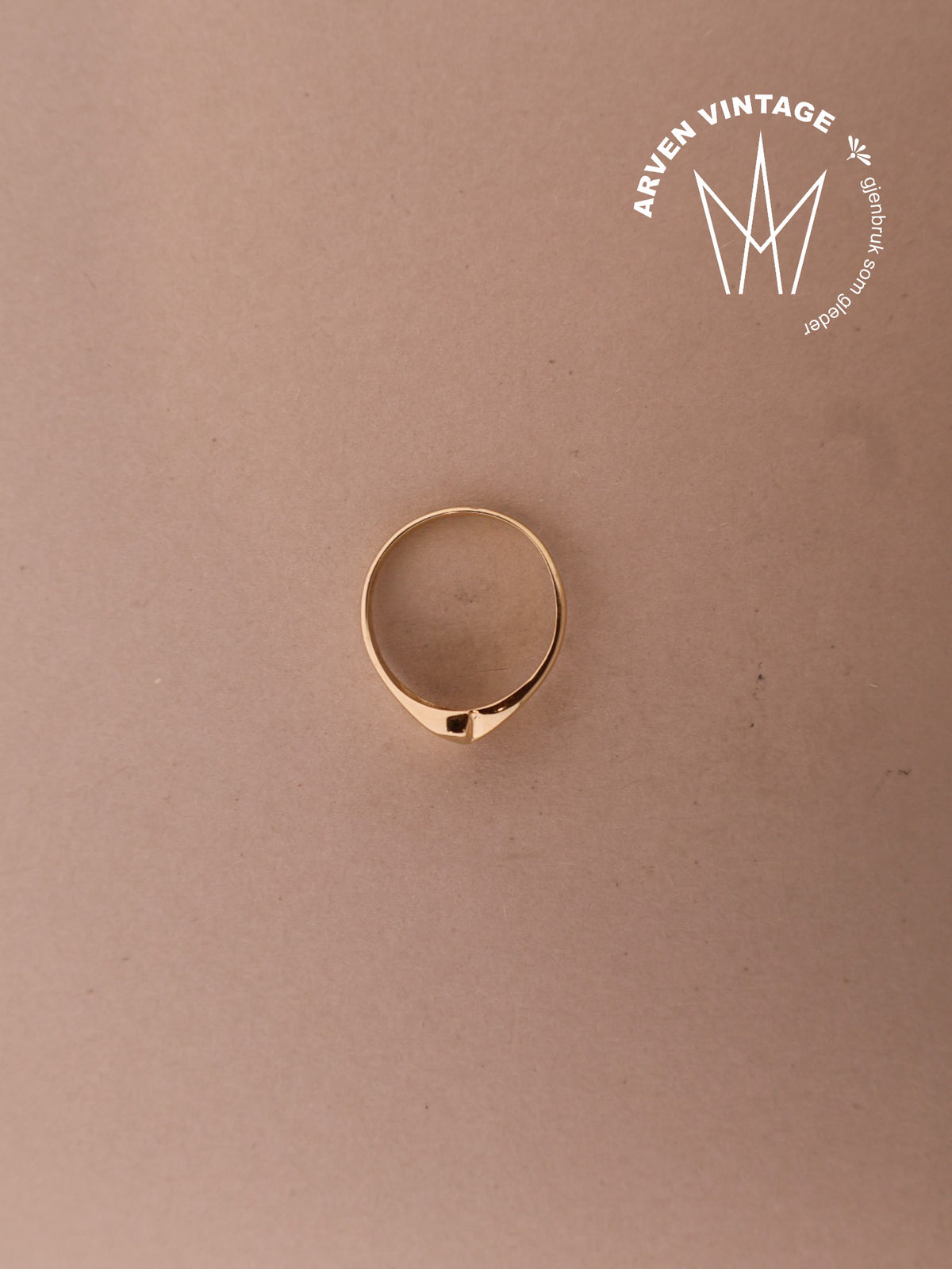 Vintage ring  gult gull