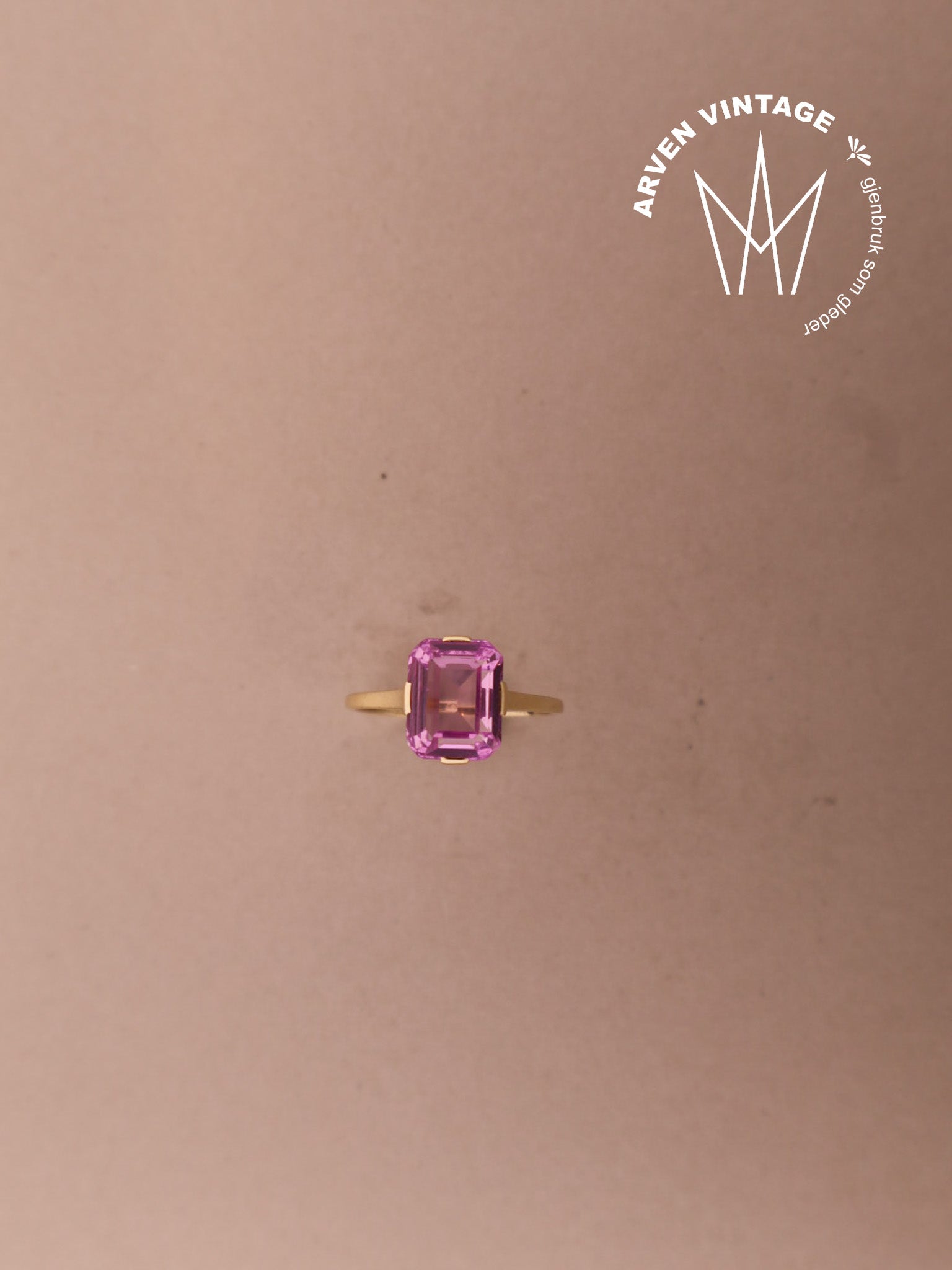 Vintage ring  gult gull