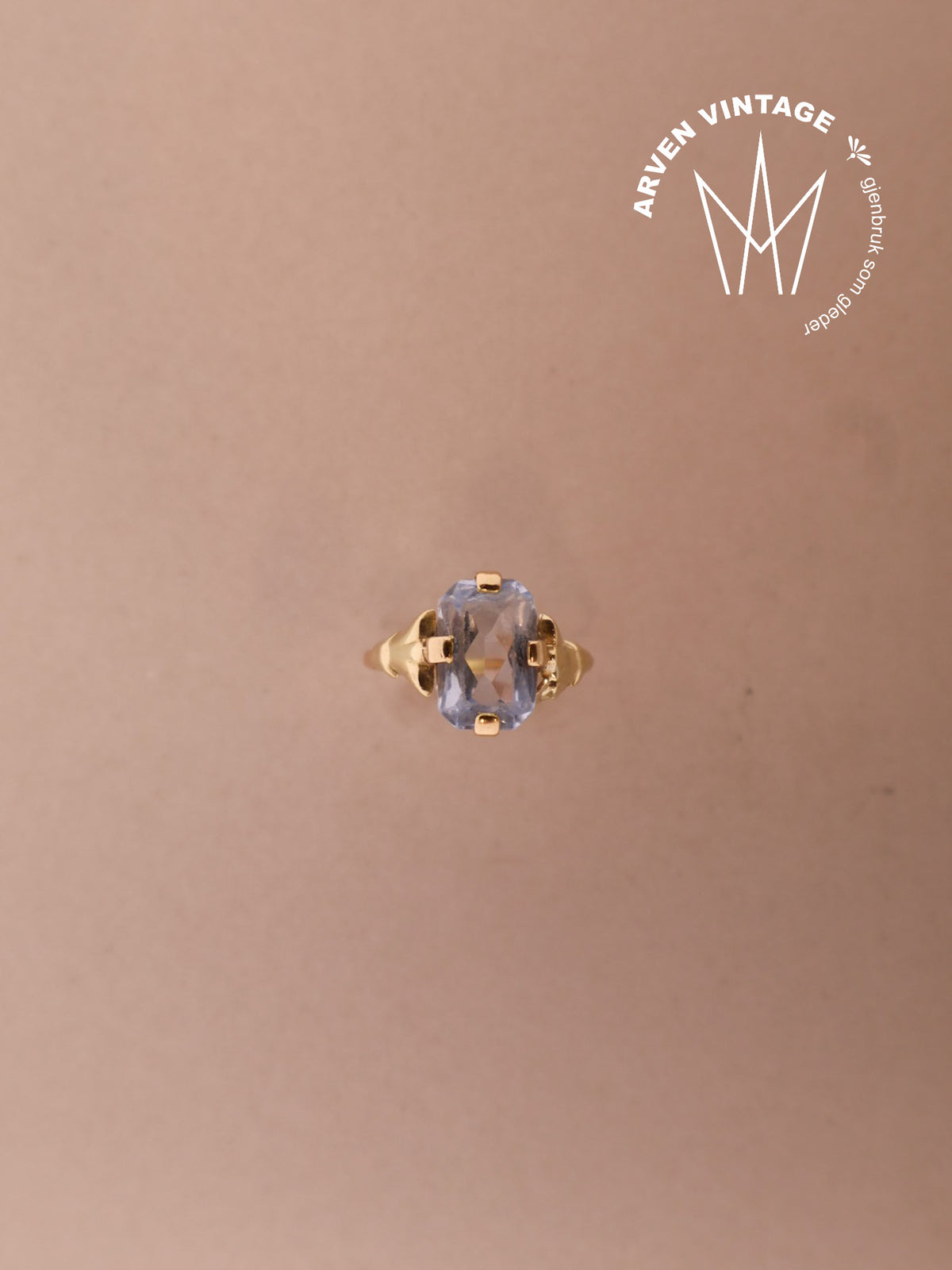 Vintage ring  gult gull