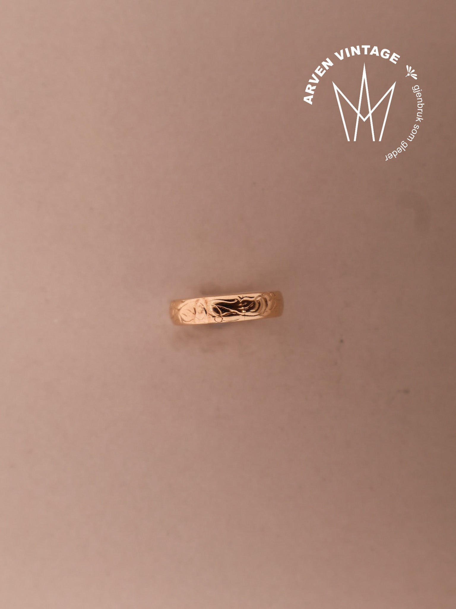 Vintage ring  gult gull