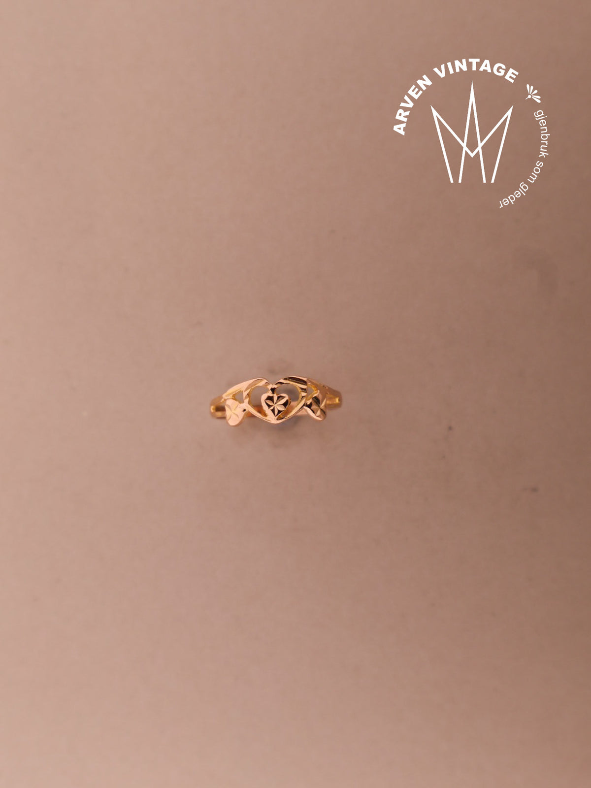 Vintage ring  gult gull