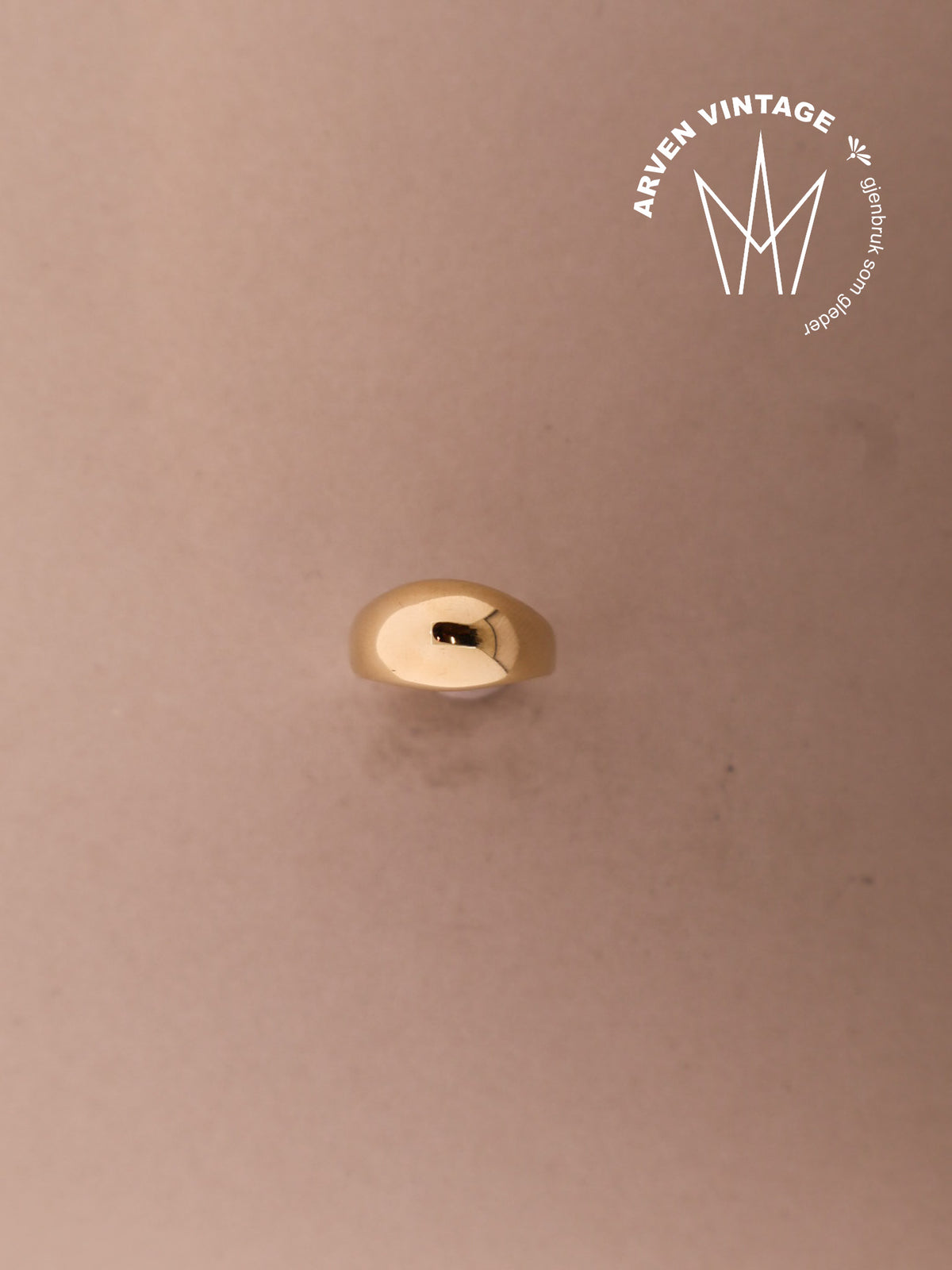 Vintage ring  gult gull