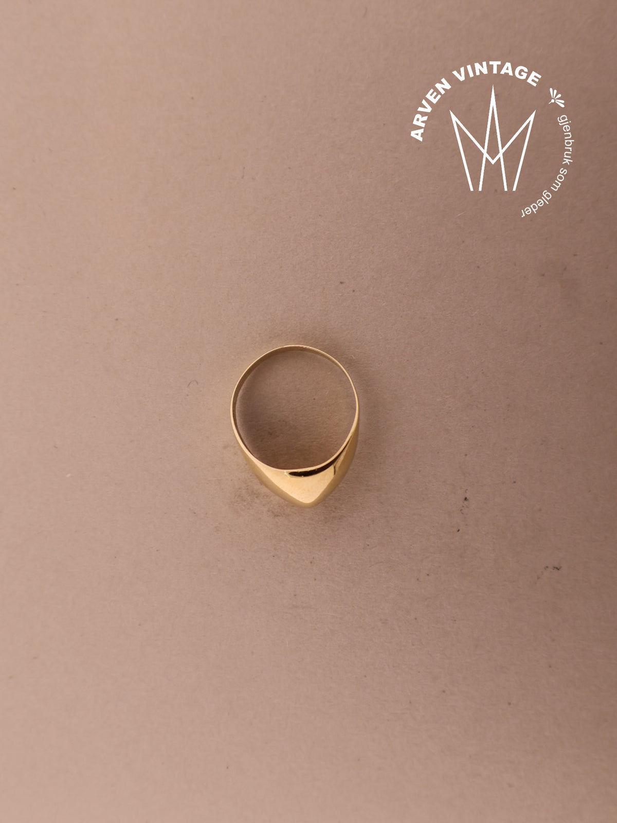 Vintage ring  gult gull