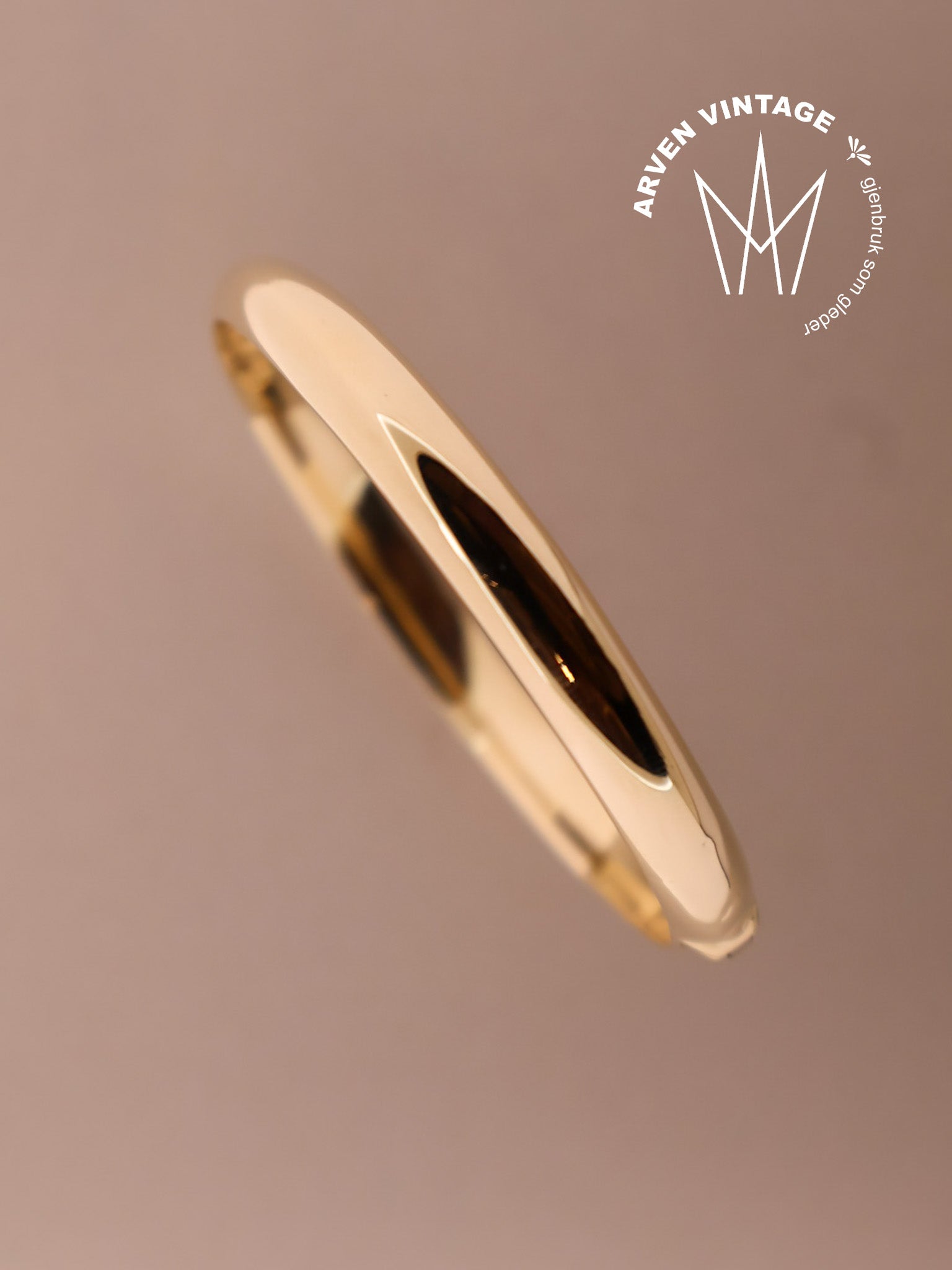 Vintage armring gult gull