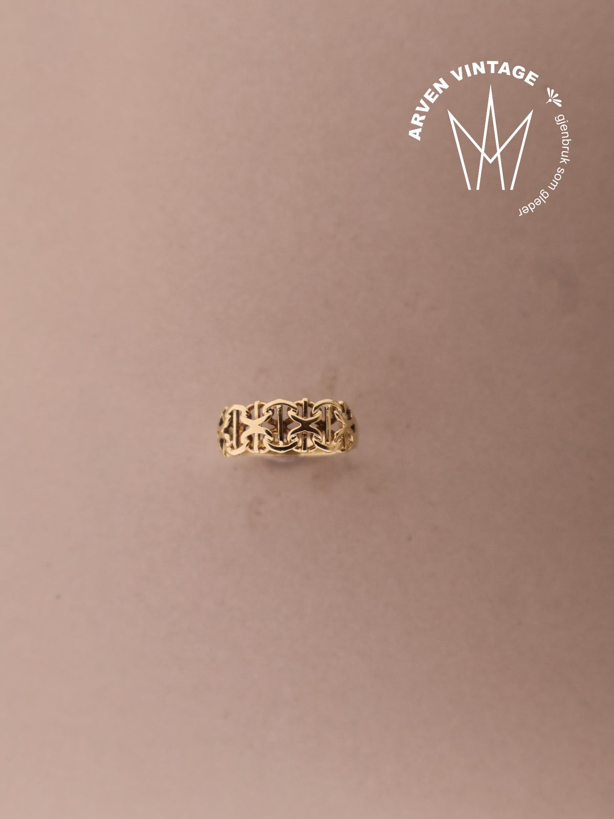 Vintage ring gult gull