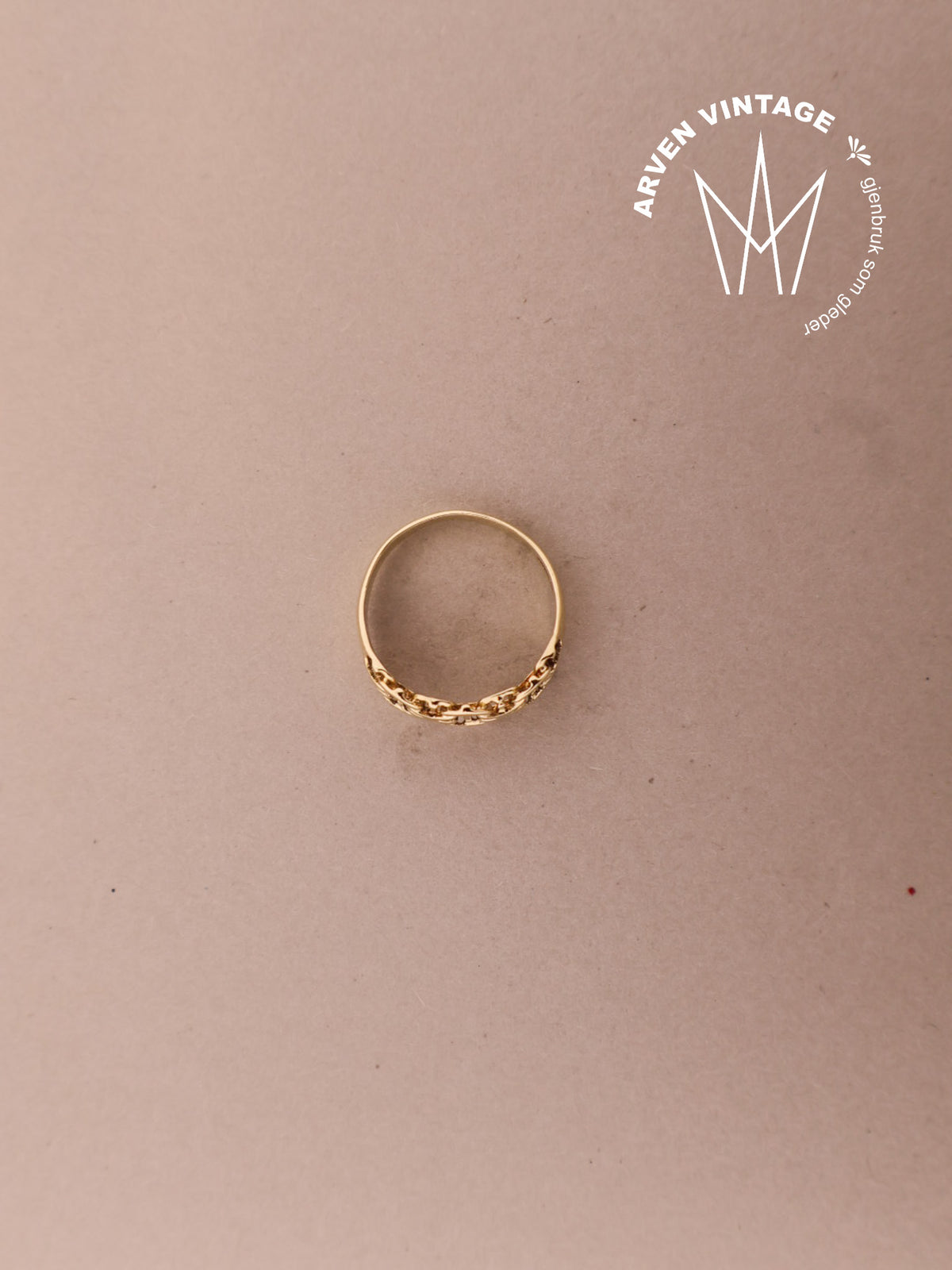 Vintage ring gult gull