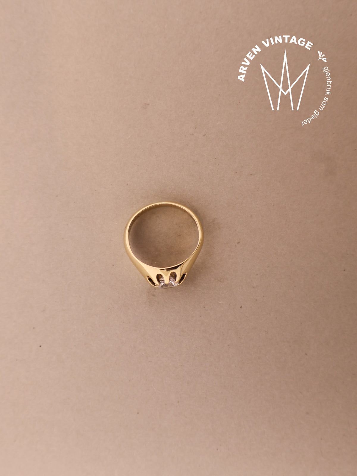 Vintage ring gult gull