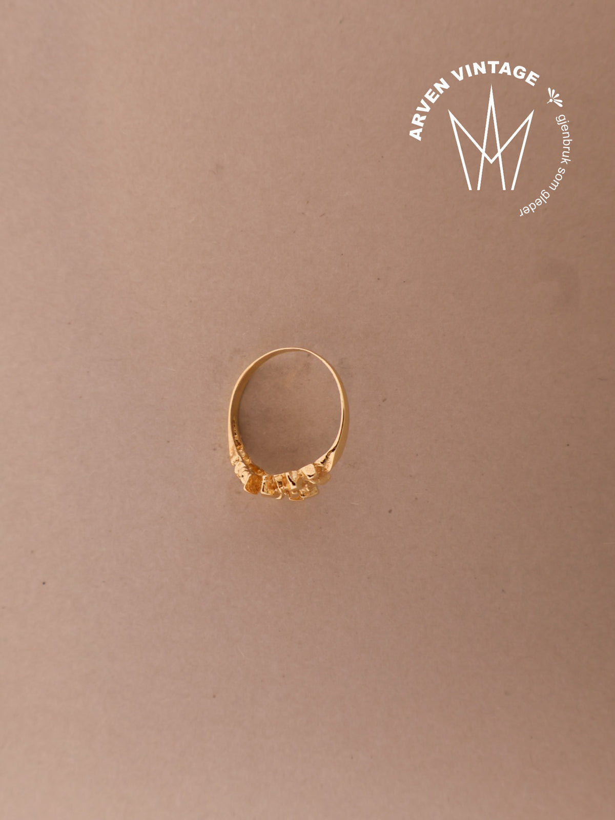 Vintage ring gult gull