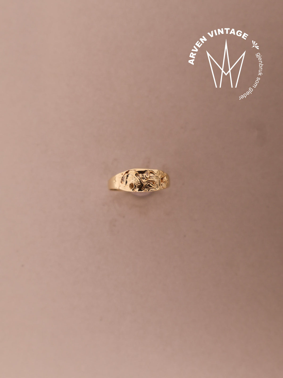 Vintage ring gult gull