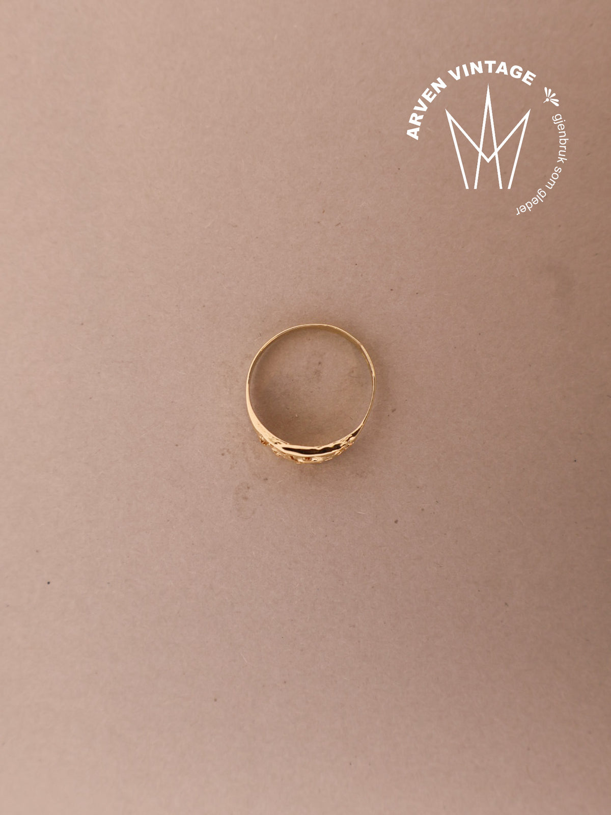 Vintage ring gult gull