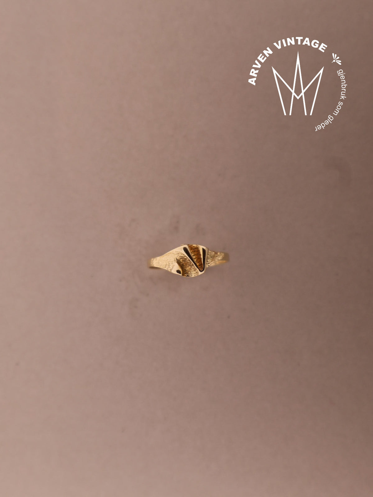 Vintage ring gult gull