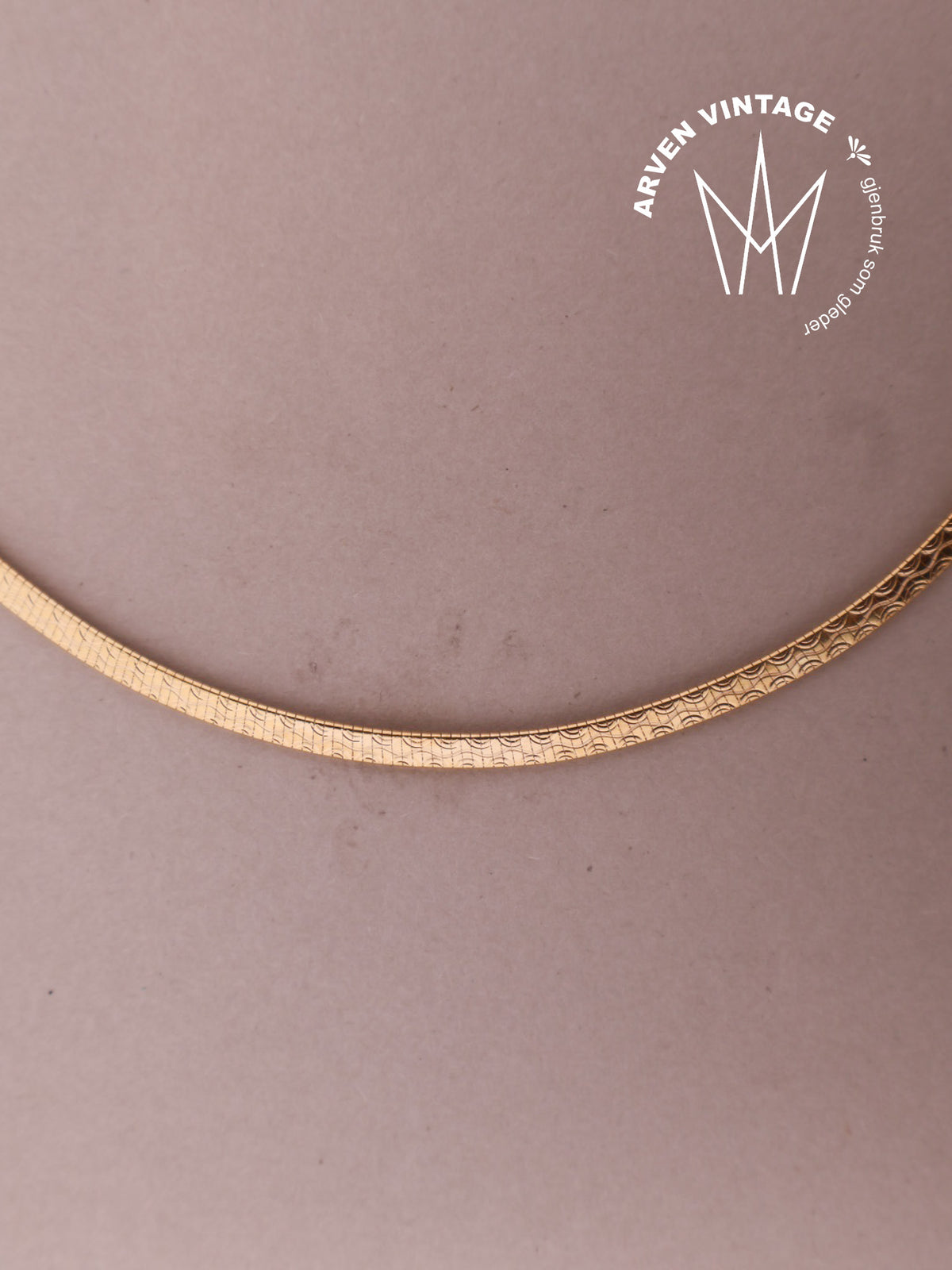 Vintage smykke 18K gult gull
