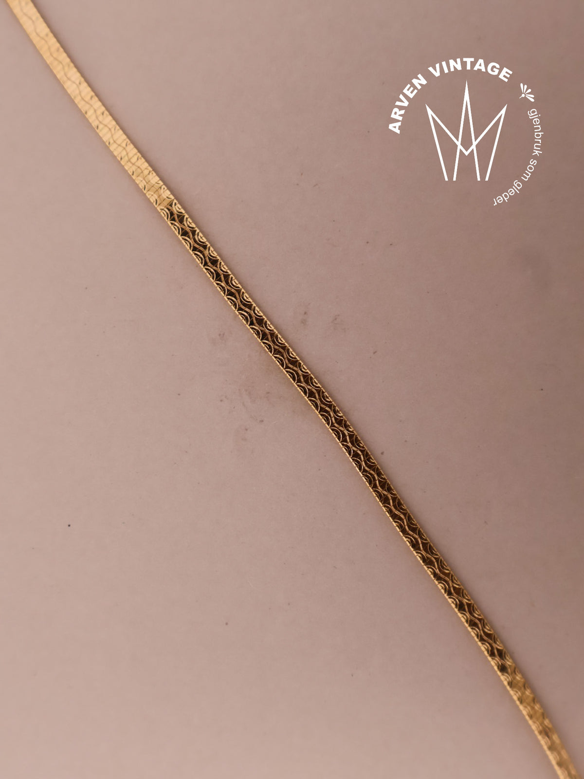 Vintage smykke 18K gult gull