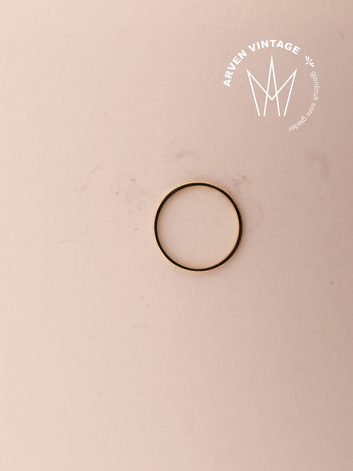 Vintage ring gult gull str.50