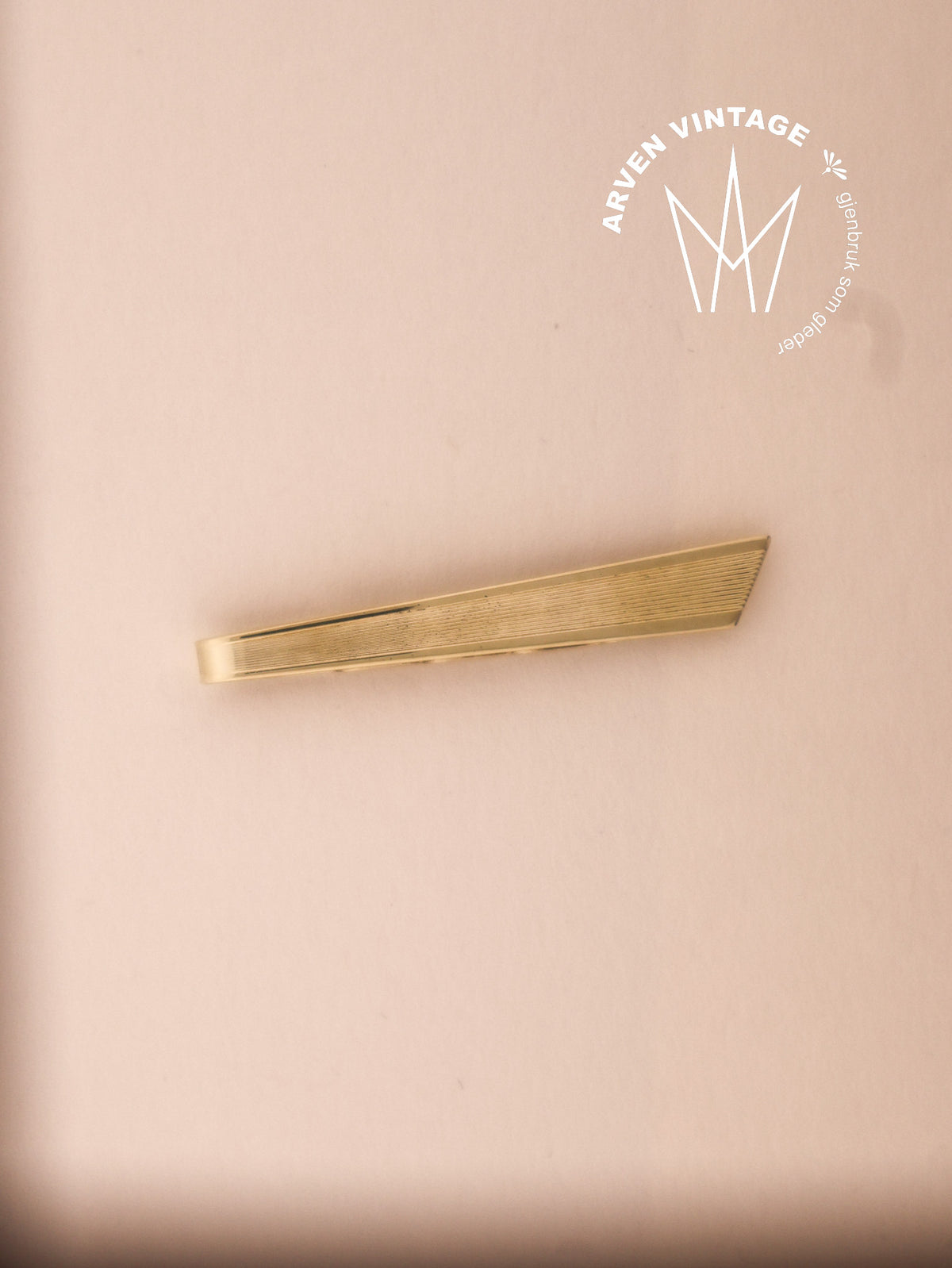 Vintage tie clip yellow gold