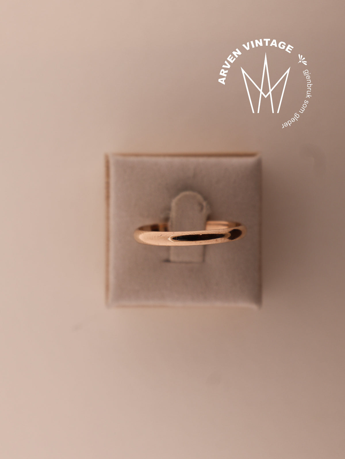 Vintage ring gult gull str57
