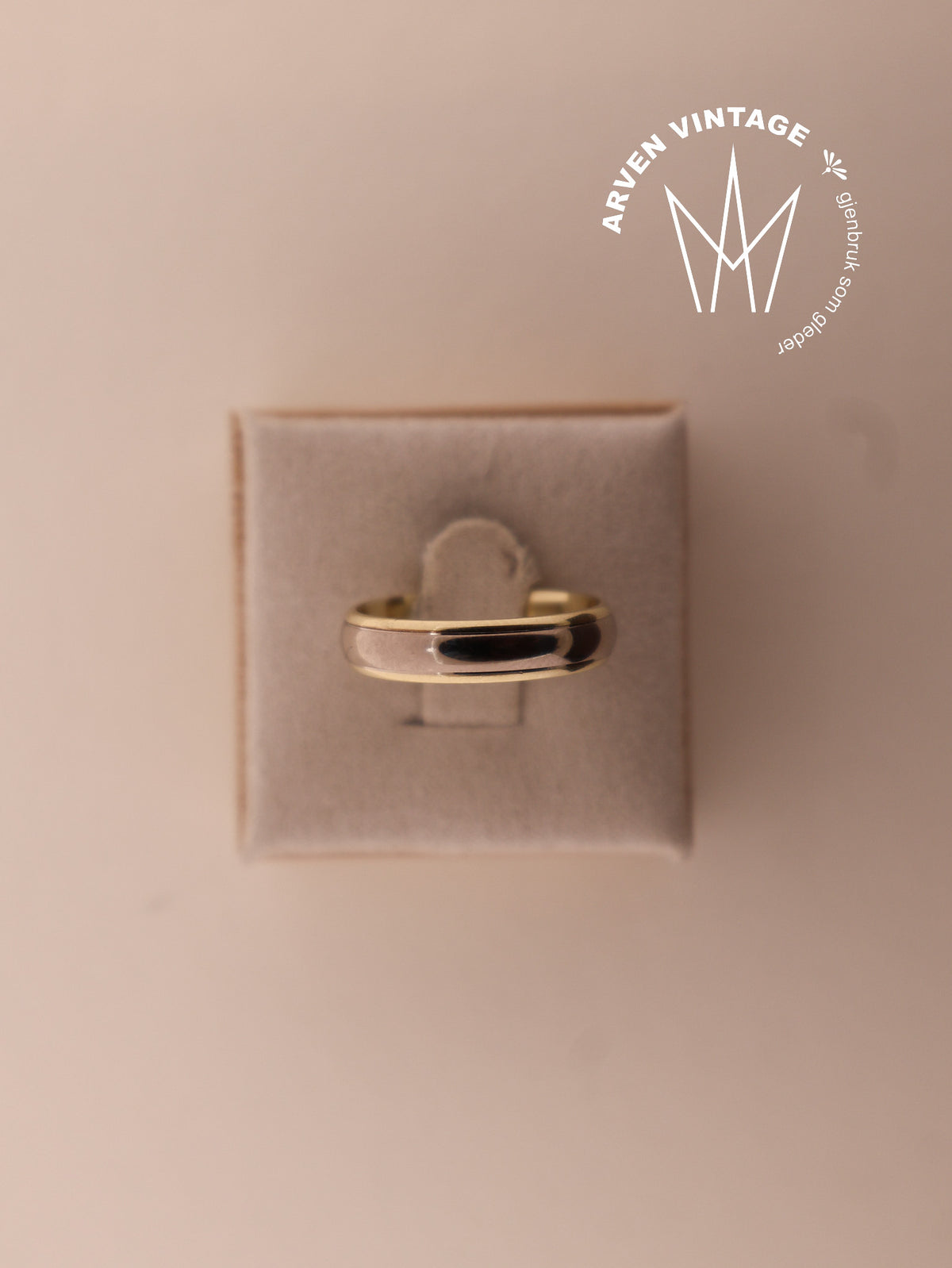 Vintage ring gult gull str57