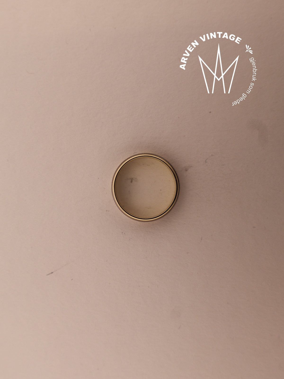 Vintage ring gult gull str57