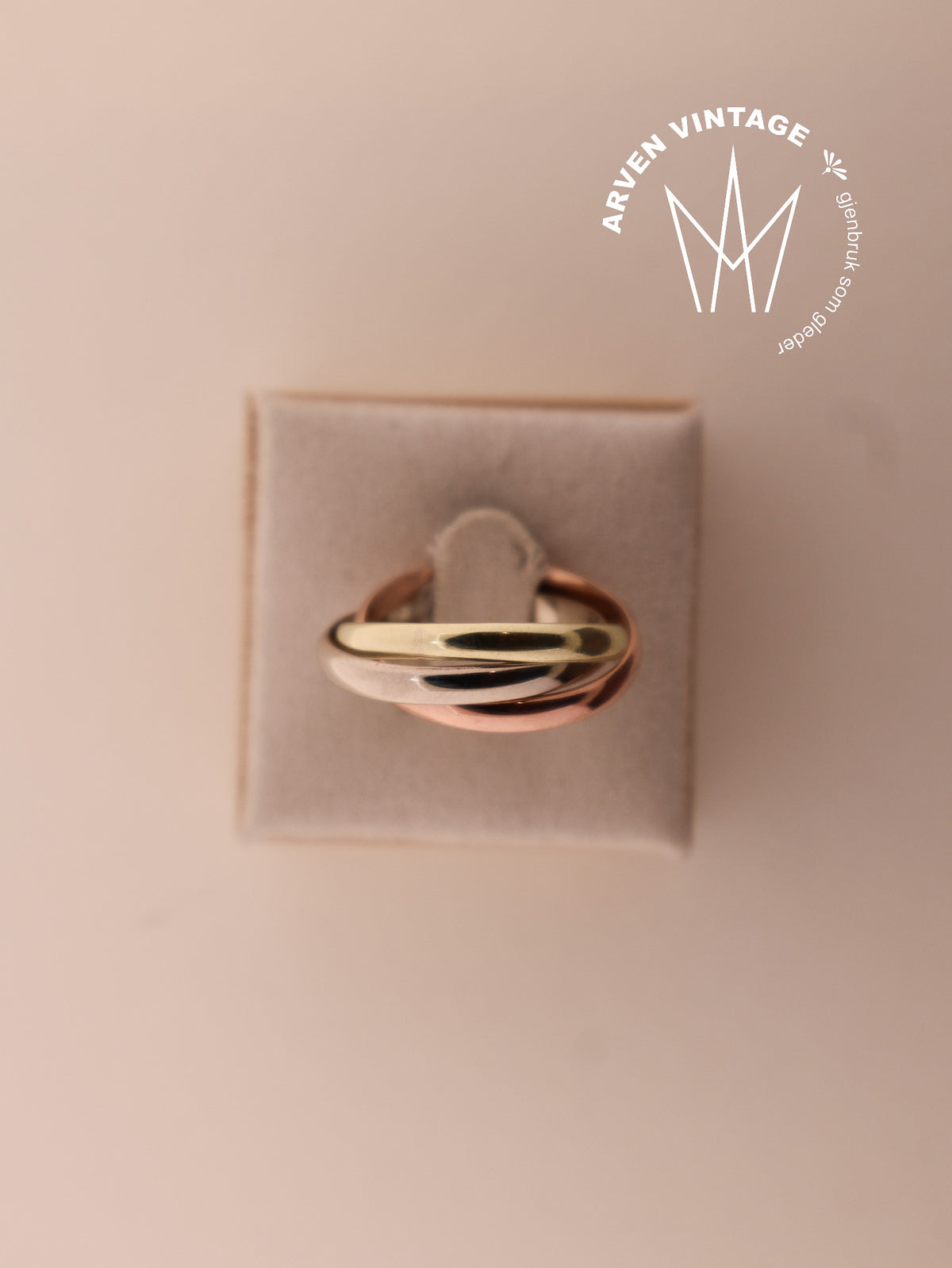 Vintage ring trefarget gull str59