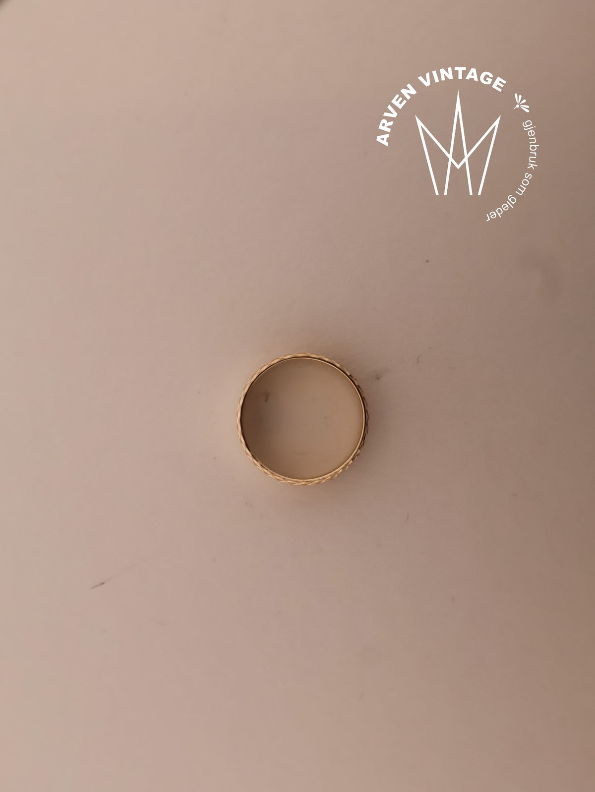 Vintage ring gult gull str55