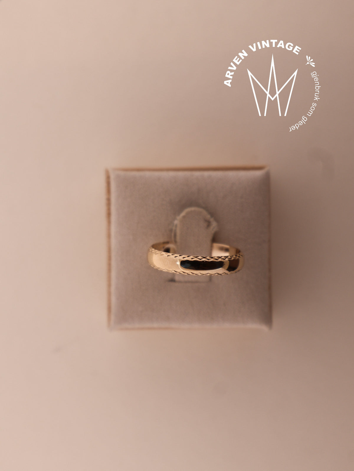 Vintage ring gult gull str58