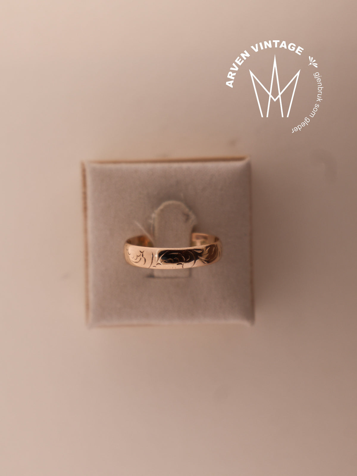 Vintage ring gult gull str58