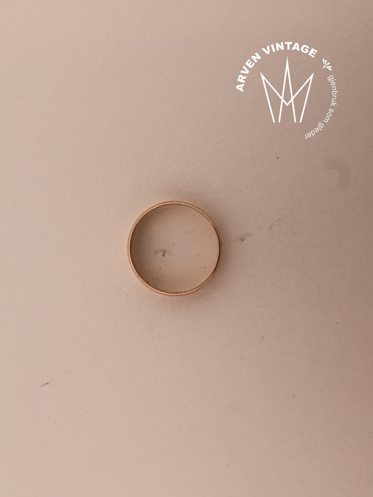 Vintage ring gult gull str58