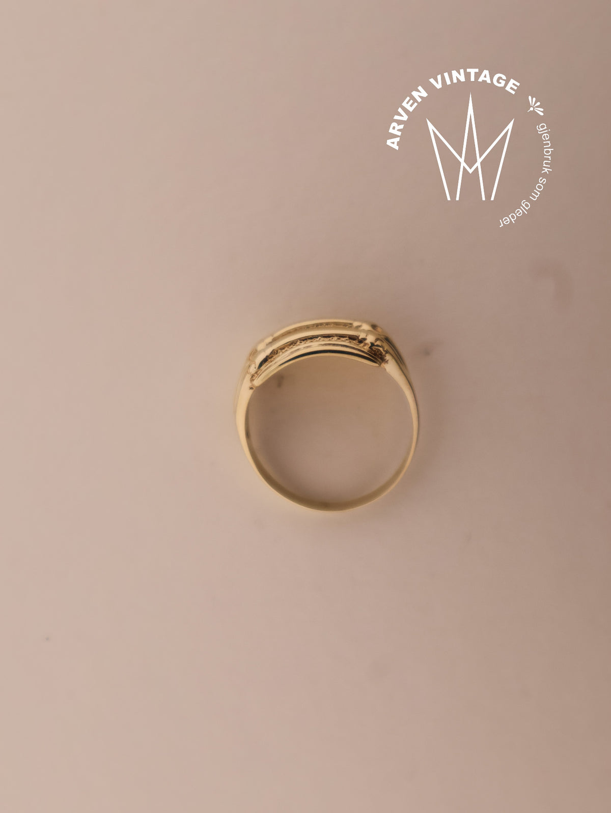 Vintage ring gult gull str58