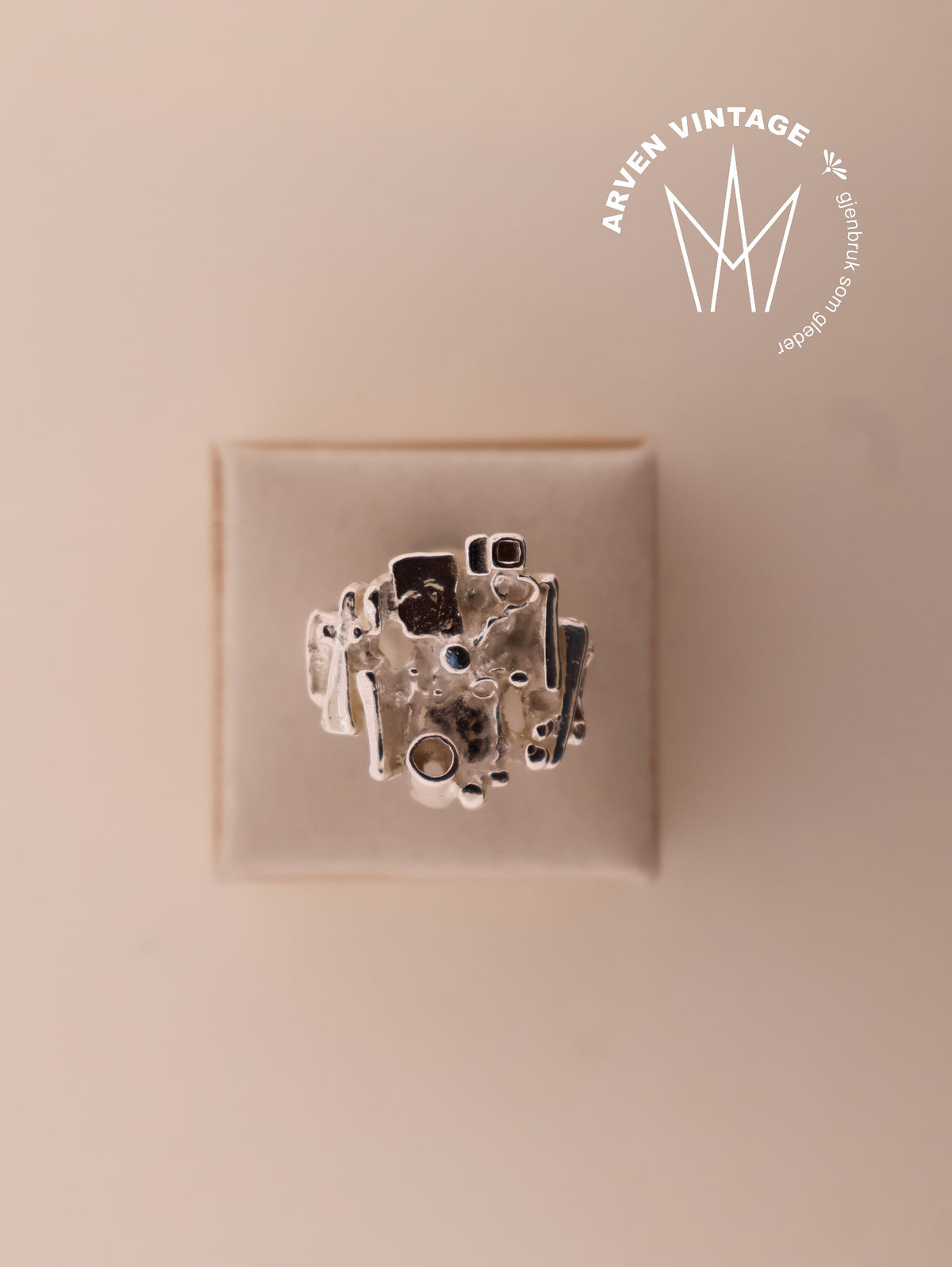 Vintage Juhls sølv ring nr612 str52