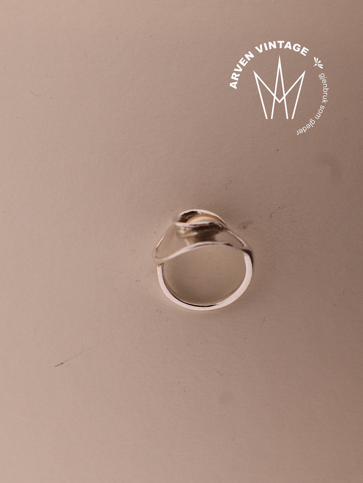 Vintage Sylvsmidja sølv ring str54