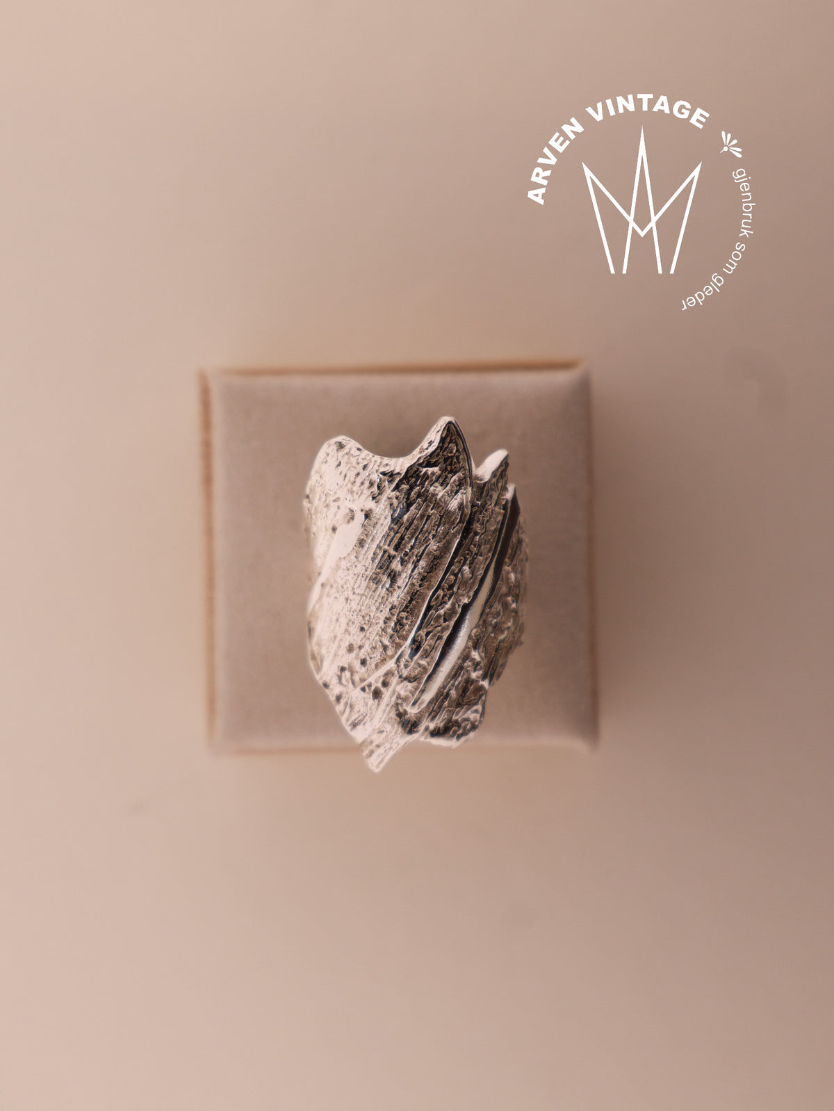 Vintage Gaia sølv ring str53