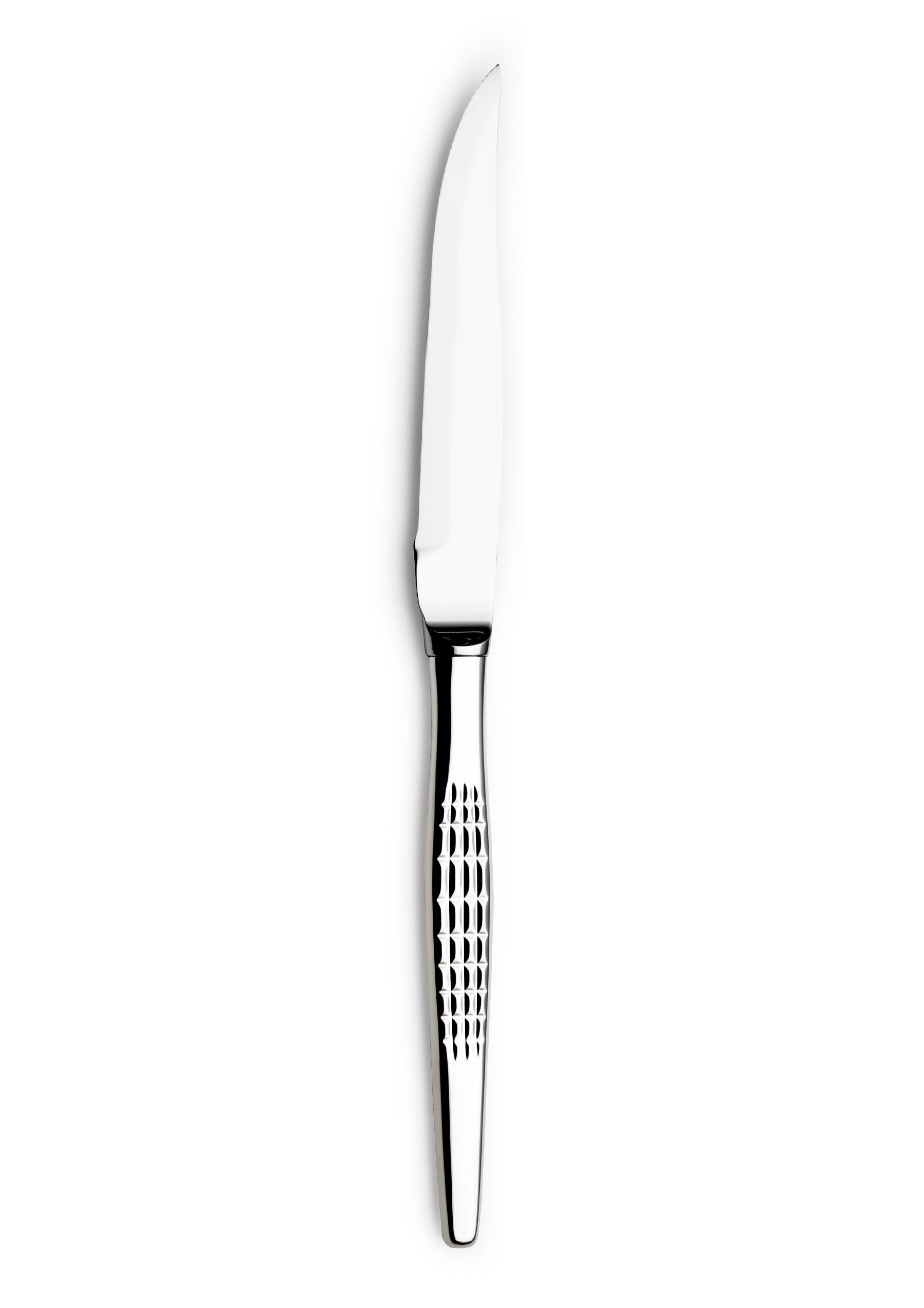 Faceted steak knife