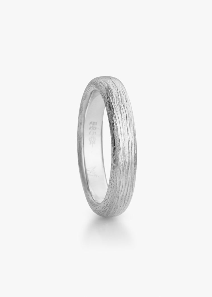 Fossefall ring in white gold, gentleman