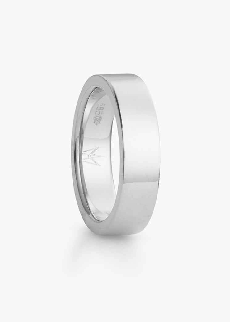 Moonlight ring in white gold, gentlemen