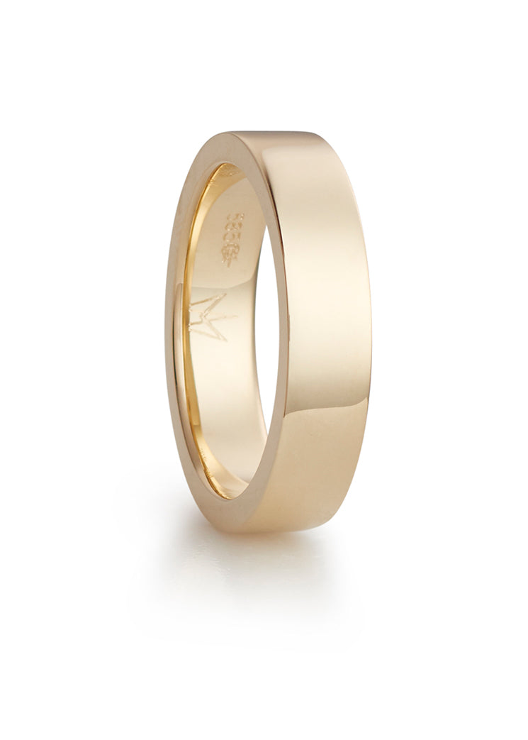 Moonlight ring in yellow gold, ladies