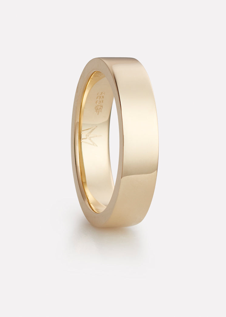 Moonlight ring in yellow gold, ladies