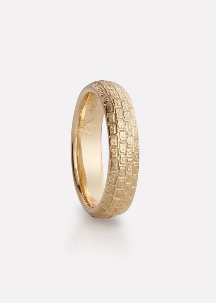 Brostein ring in yellow gold, gentleman