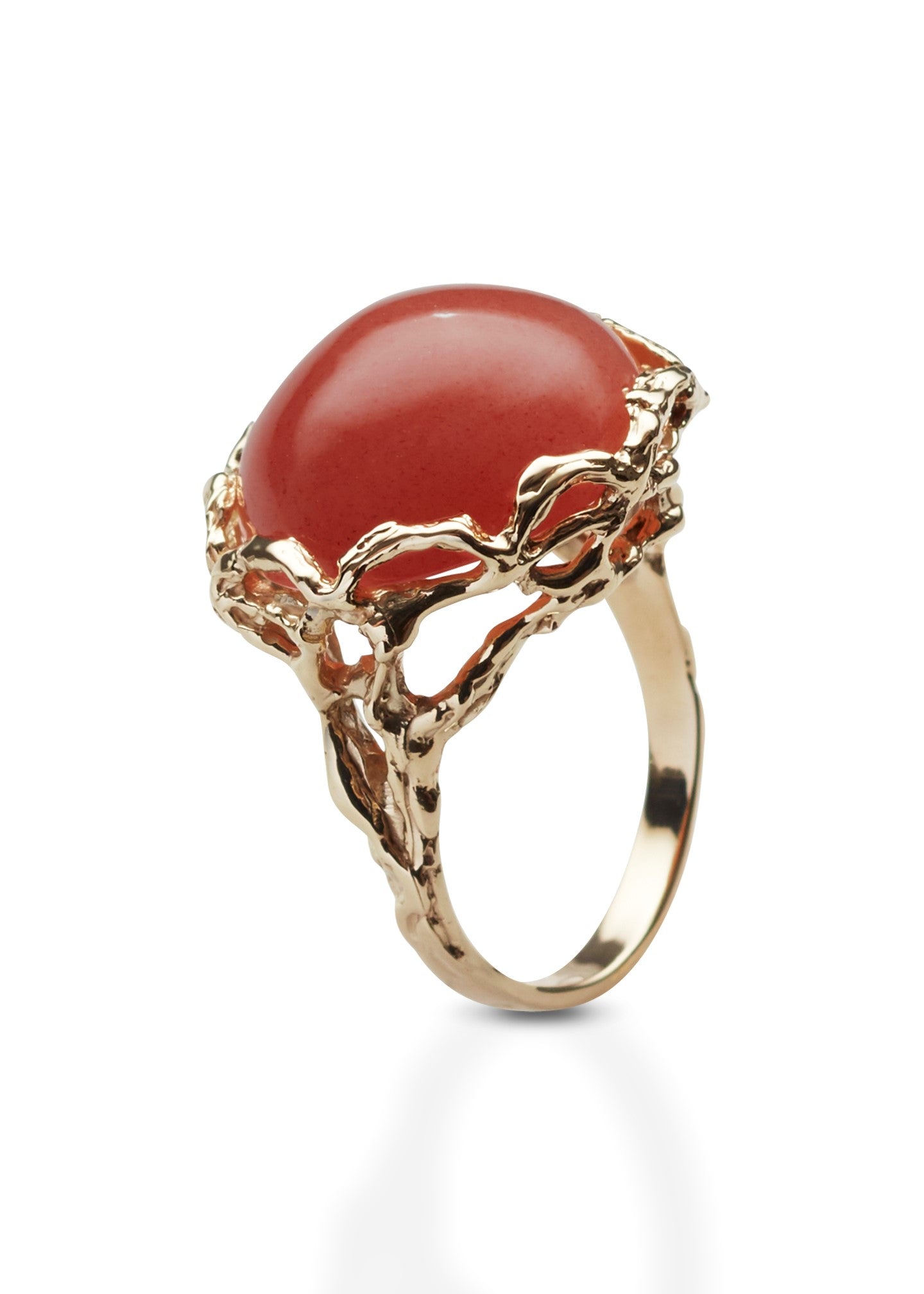 Bon Bon Royal ring quartz mørk rød