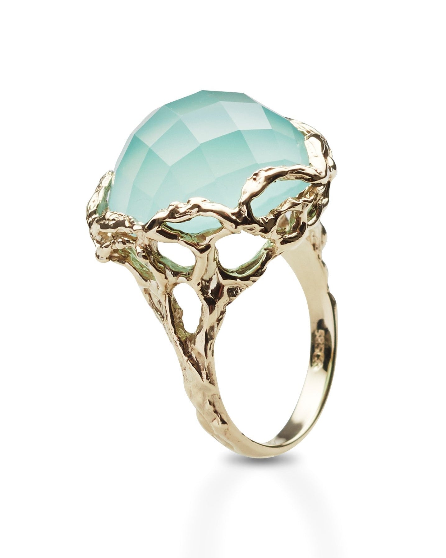 Bon Bon Royal ring fasettert quartz aqua