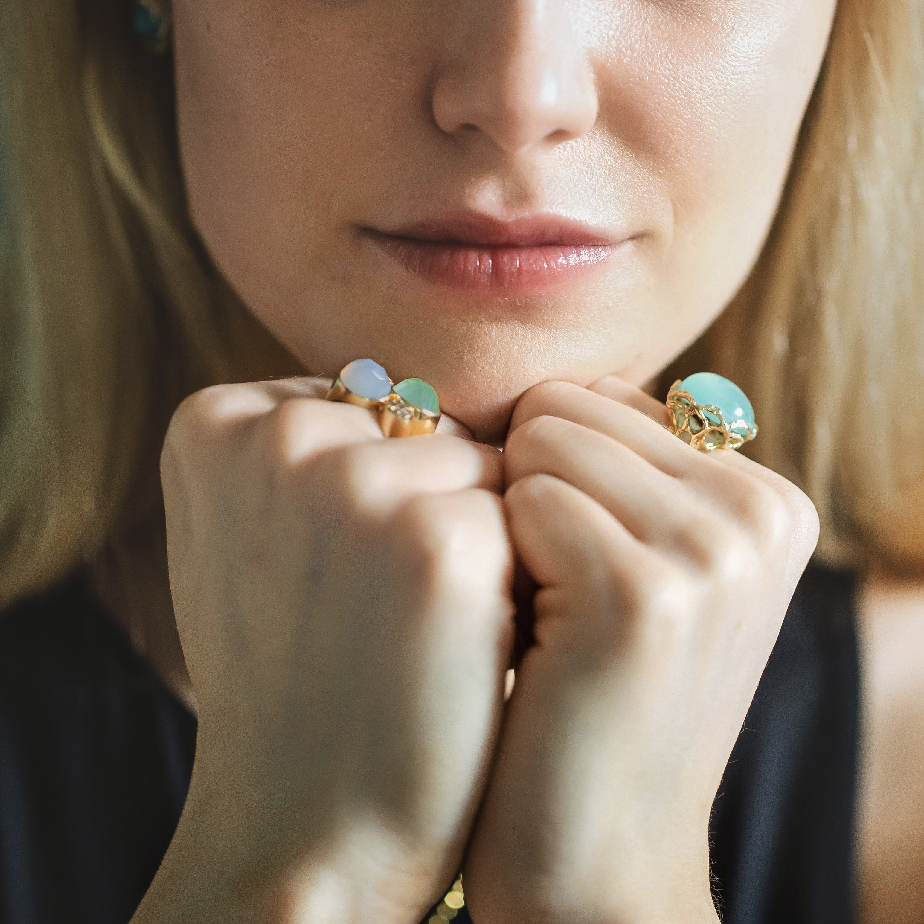 Bon Bon Royal ring quartz aqua