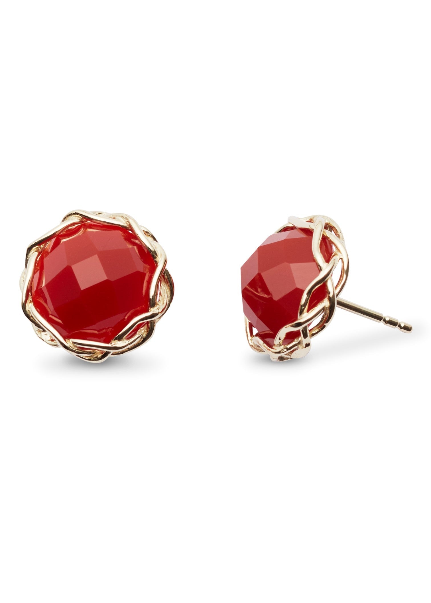 Bon Bon chic ørepynt quartz mørk rød