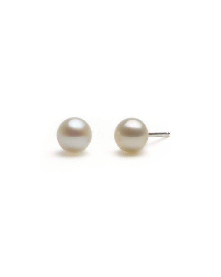 Perleørepynt i sølv 4-4,5 mm
