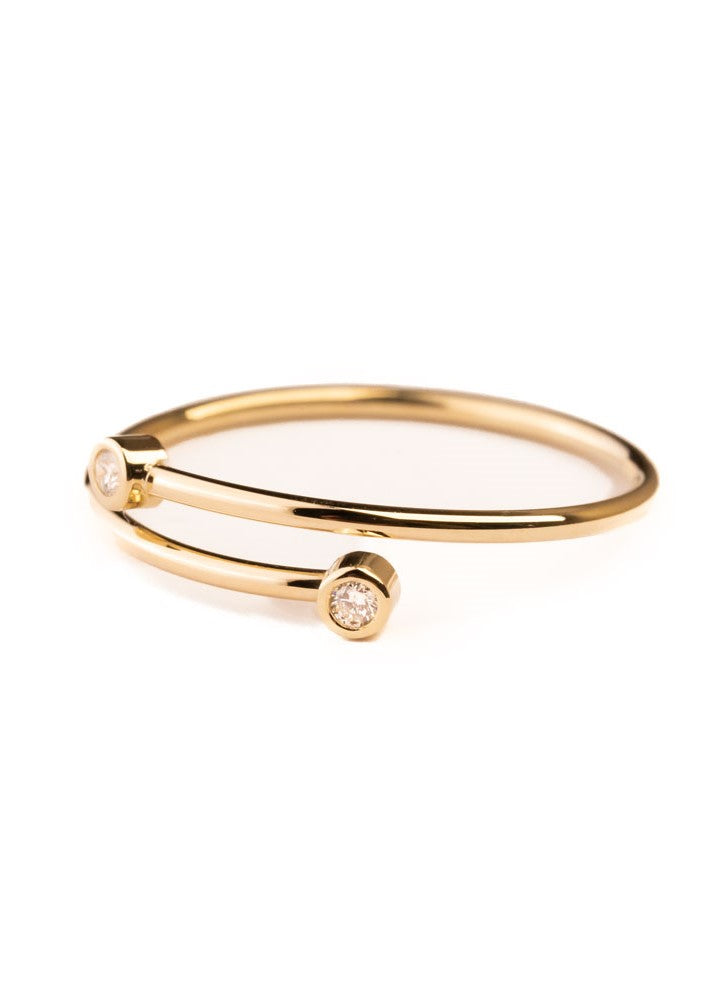Piccolini Twist ring gult gull