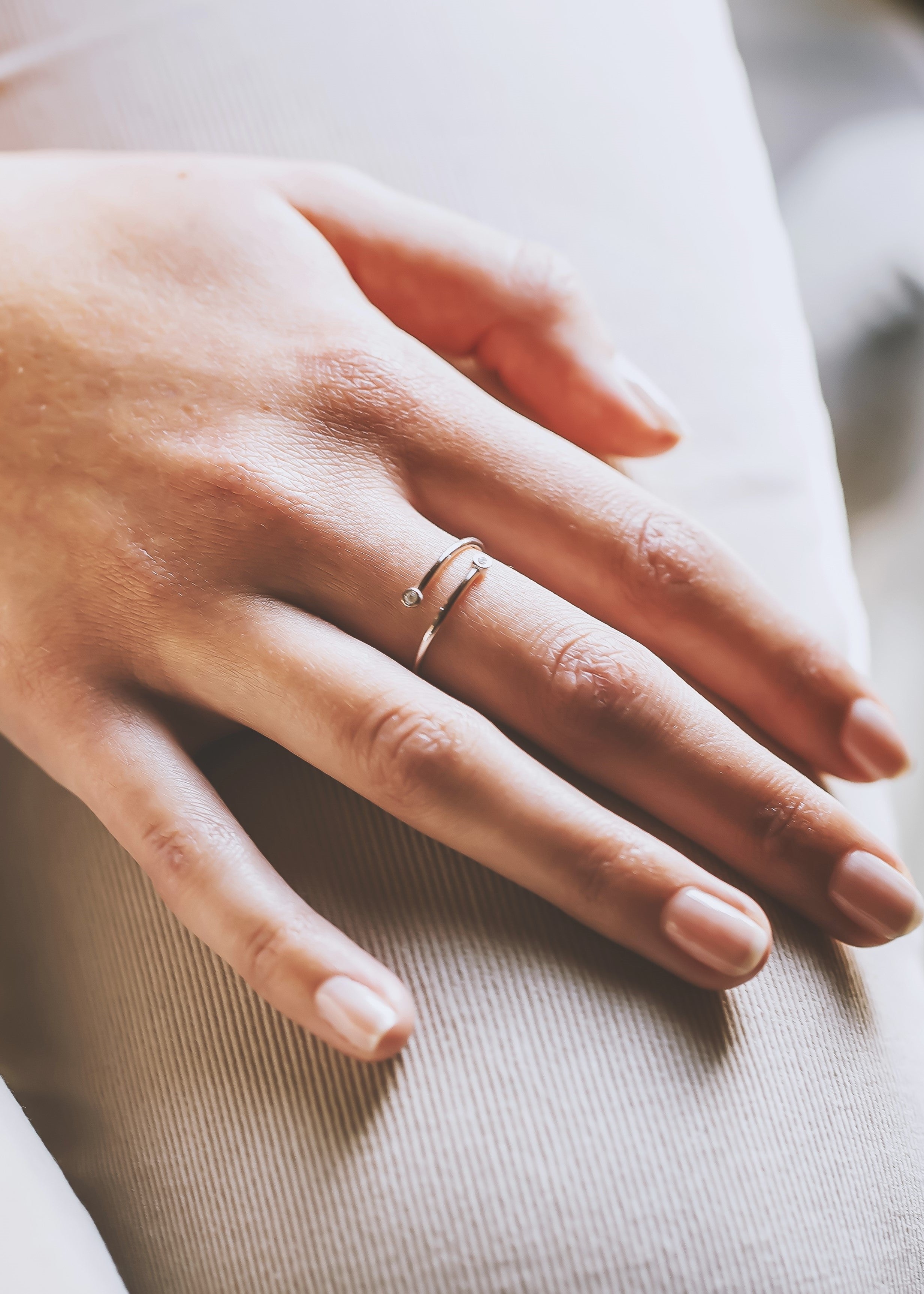 Piccolini Twist ring gult gull