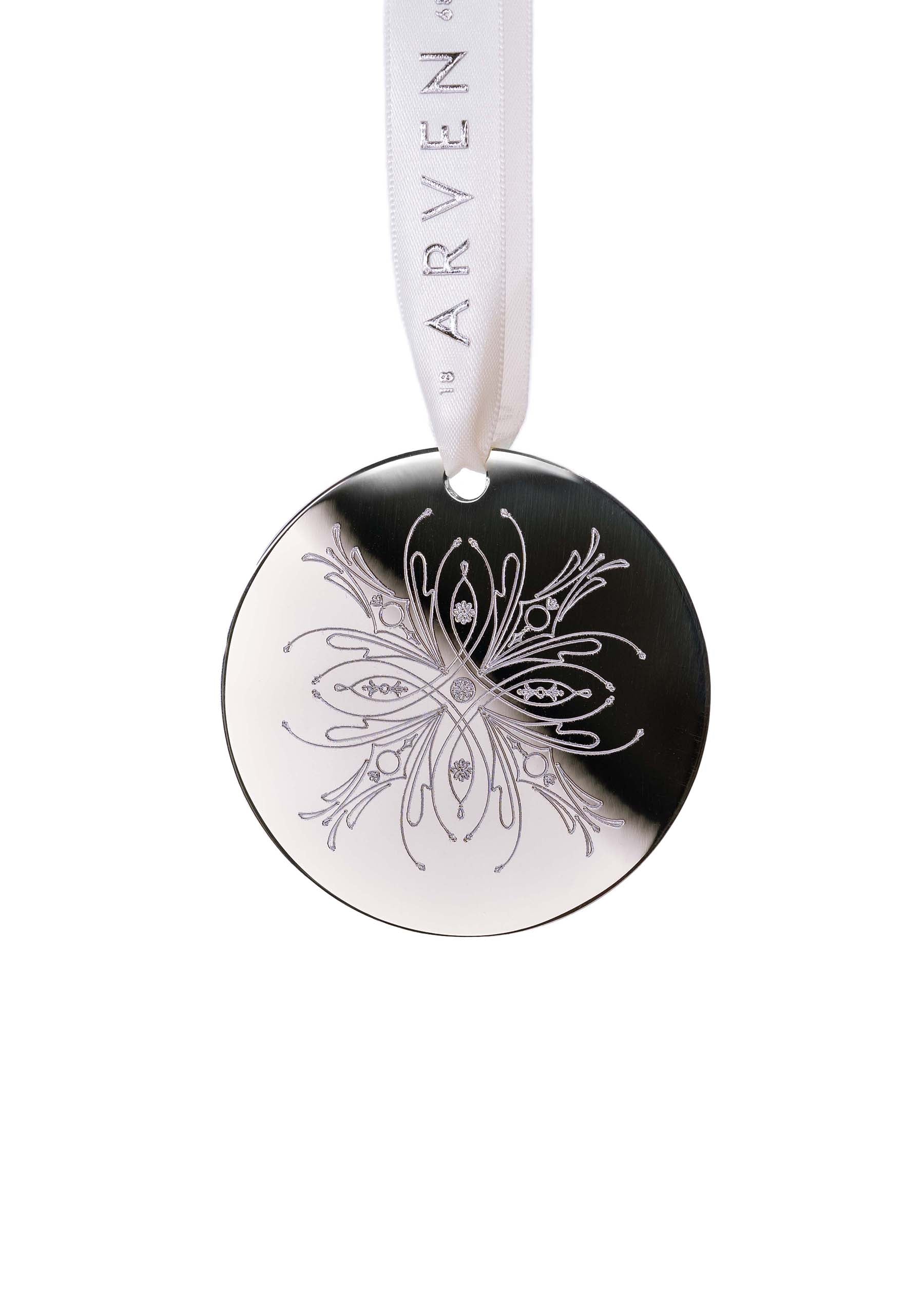 Silver-plated Christmas star 6.3 cm 