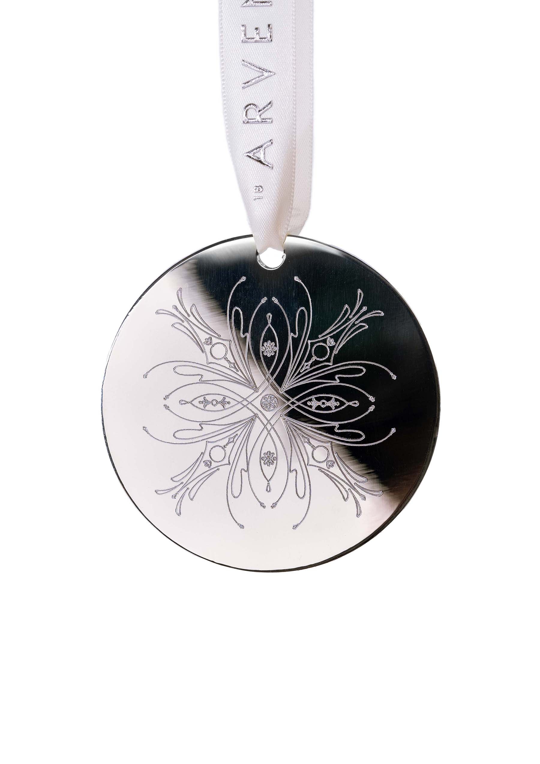 Christmas star silver plated 7.4 cm 