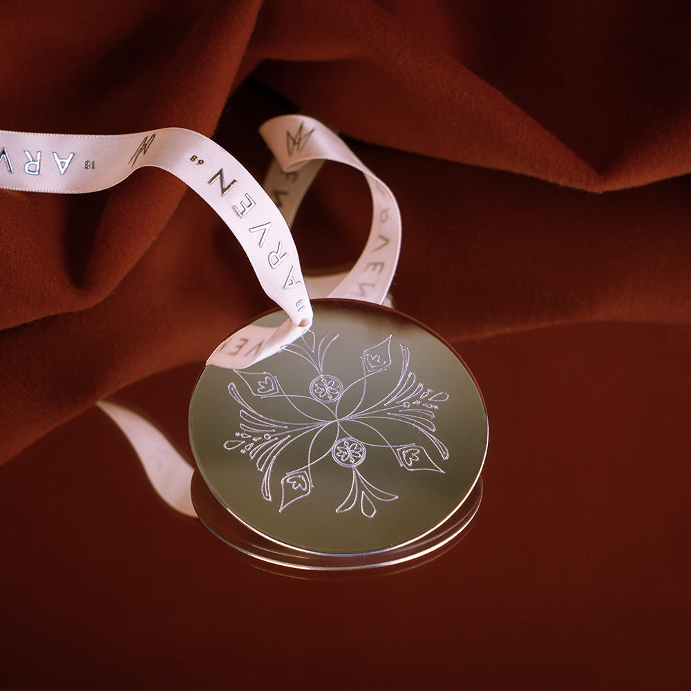 Julefred forsølvet 7,4 cm