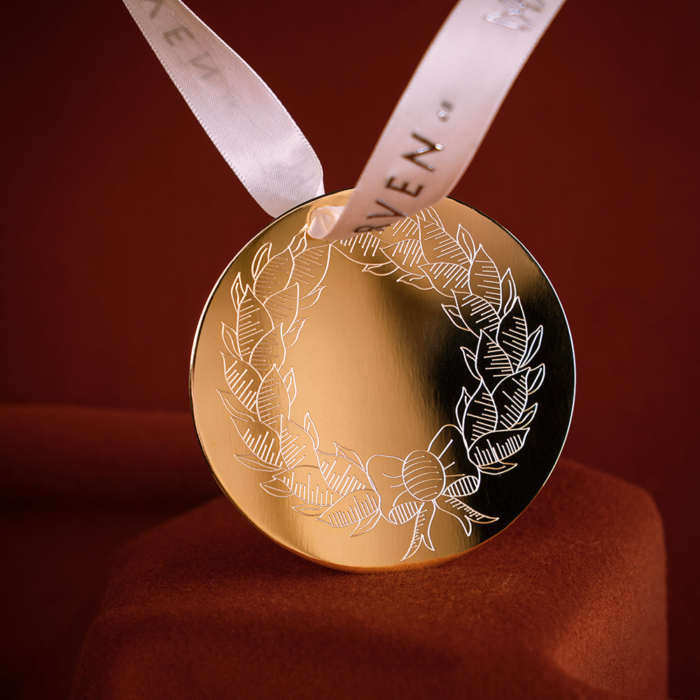 Wreath silver plated 6.3 cm
